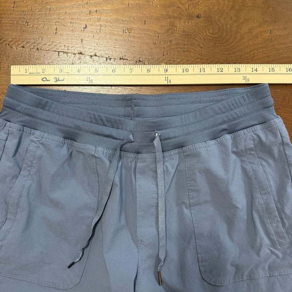 Eddie Bauer Blue Cargo Pants drawstring waist women’s size M - Picture 3 of 9